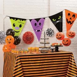 10" Jack-O’-Lantern Hanging Paper Lantern Halloween Decorations - 12 Pc. -Halloween Costumes Trunk or Treat Shop 10 jack o lantern hanging paper lantern halloween decorations 12 pc 13660404 a03