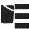 10" x 12" Medium Black Canvas Tote Bags - 12 Pc.
