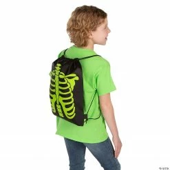 12" x 15" Medium Glow-in-the-Dark Skeleton Nonwoven Drawstring Bags – 12 Pc. 7 12" x 15" Medium Glow-in-the-Dark Skeleton Nonwoven Drawstring Bags – 12 Pc. -Halloween Costumes Trunk or Treat Shop 12 x 15 medium glow in the dark skeleton nonwoven drawstring bags 12 pc 14114077 a03