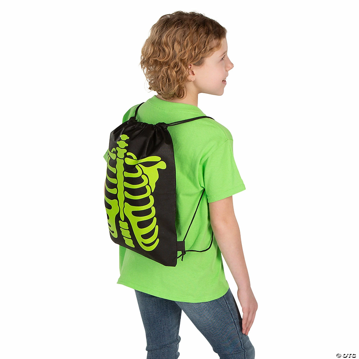 12" x 15" Medium Glow-in-the-Dark Skeleton Nonwoven Drawstring Bags – 12 Pc. 4 12" x 15" Medium Glow-in-the-Dark Skeleton Nonwoven Drawstring Bags – 12 Pc. - Image 4