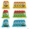 12" x 15" Medium Nonwoven Silly Monster Drawstring Bags - 12 Pc.