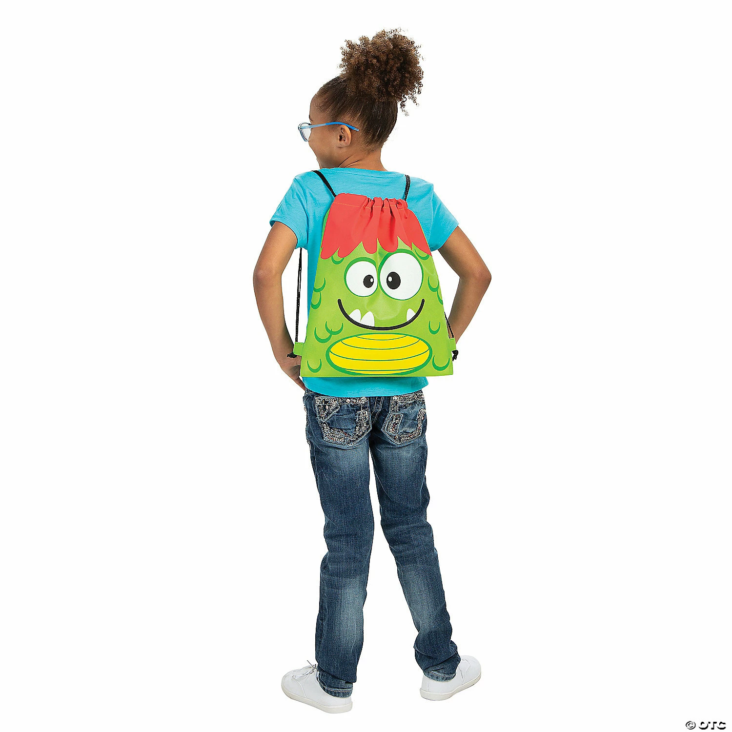 12" x 15" Medium Nonwoven Silly Monster Drawstring Bags - 12 Pc. 4 12" x 15" Medium Nonwoven Silly Monster Drawstring Bags - 12 Pc. - Image 4