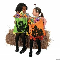 15" x 17" Large Nonwoven Iconic Halloween Tote Bags - 12 Pc. -Halloween Costumes Trunk or Treat Shop 15 x 17 large nonwoven iconic halloween tote bags 12 pc 25 5838 a02