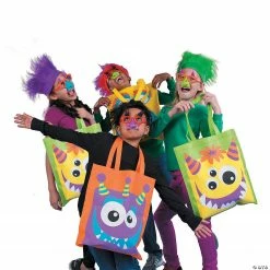 15" x 17" Large Nonwoven Monster Face Tote Bags - 12 Pc. 5 15" x 17" Large Nonwoven Monster Face Tote Bags - 12 Pc. -Halloween Costumes Trunk or Treat Shop 15 x 17 large nonwoven monster face tote bags 12 pc 13744420 a02