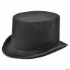 Adult Black Felt Top Hat