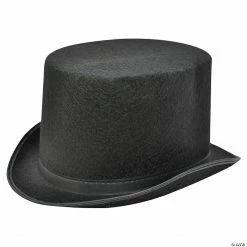 Adult Black Felt Top Hat