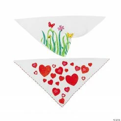 Bulk DIY White Bandanas - 48 Pc.