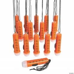 Bulk Mini Halloween Flashlights on a Rope - 144 Pc.