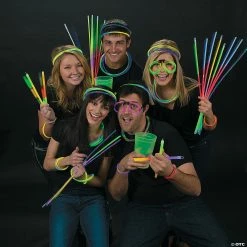 Bulk Tri-Color & Solid Glow Necklace Assortment - 100 Pc. -Halloween Costumes Trunk or Treat Shop bulk tri color and solid glow necklace assortment 100 pc 24 1804d a02