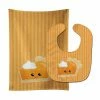 Caroline's Treasures Fall Pumpkin Pie Baby Bib & Burp Cloth, 11 x 18,