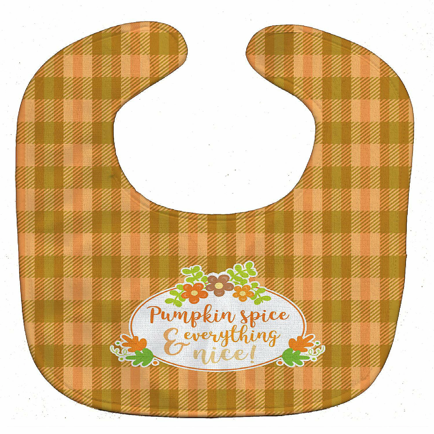 Caroline's Treasures Fall Pumpkin Spice and Everything Baby Bib, 10 x 13, 1 Caroline's Treasures Fall Pumpkin Spice and Everything Baby Bib, 10 x 13,