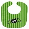 Caroline's Treasures, Halloween, Halloween Bat Green Stripes Baby Bib, 10 x 13,