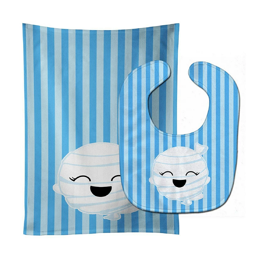 Caroline's Treasures, Halloween, Halloween Ghost Mummy Baby Bib & Burp Cloth, 11 x 18, 1 Caroline's Treasures, Halloween, Halloween Ghost Mummy Baby Bib & Burp Cloth, 11 x 18,
