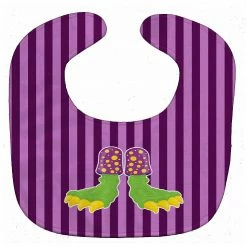 Caroline's Treasures, Halloween, Halloween Monster Feet Baby Bib, 10 x 13,