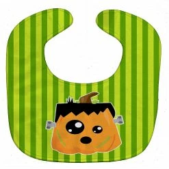Caroline's Treasures, Halloween, Halloween Pumpkin Frankenstein Baby Bib, 10 x 13,