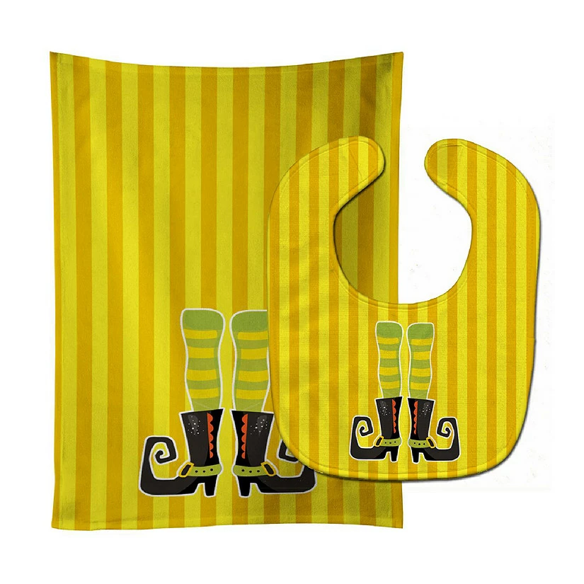 Caroline's Treasures, Halloween, Halloween Witch's Legs #2 Baby Bib & Burp Cloth, 11 x 18, 1 Caroline's Treasures, Halloween, Halloween Witch's Legs #2 Baby Bib & Burp Cloth, 11 x 18,