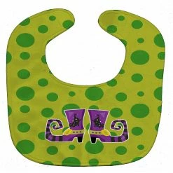 Caroline's Treasures, Halloween, Halloween Witch's Shoes Baby Bib, 10 x 13,