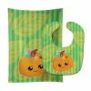Caroline's Treasures Pumpkin Fall Baby Bib & Burp Cloth, 11 x 18,
