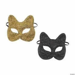 Cat Masquerade Masks - 12 Pc.