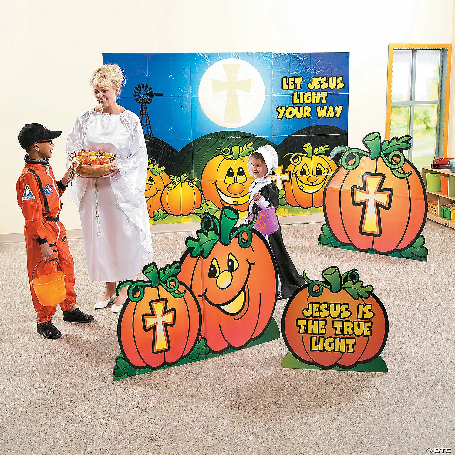 Christian Pumpkin Cardboard Stand-Ups - 3 Pc. 2 Christian Pumpkin Cardboard Stand-Ups - 3 Pc. - Image 2