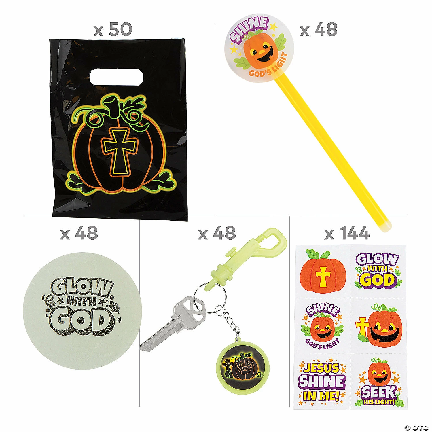 Christian Pumpkin Glow Handout Kit for 48 2 Christian Pumpkin Glow Handout Kit for 48 - Image 2
