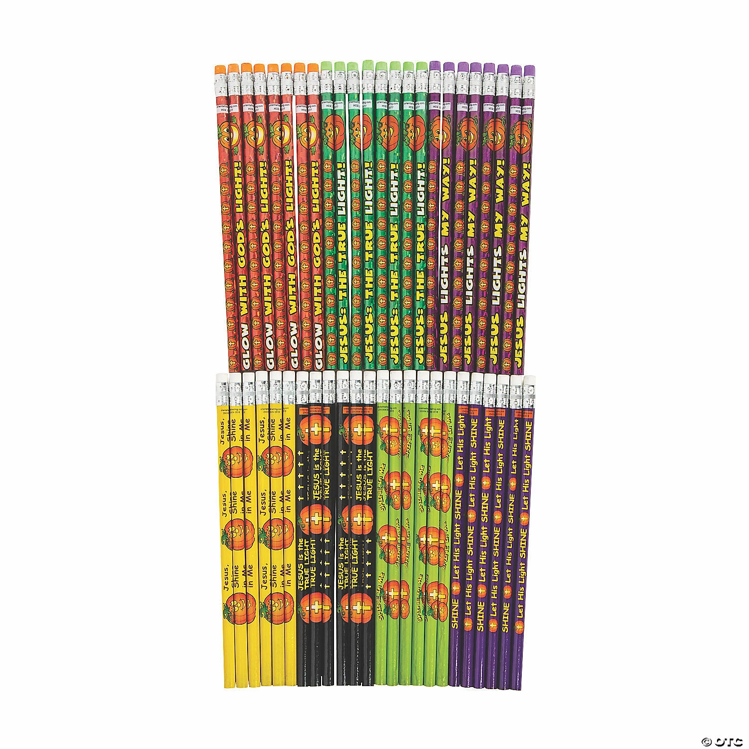 Christian Pumpkin Pencil Assortment - 48 Pc. 1 Christian Pumpkin Pencil Assortment - 48 Pc.