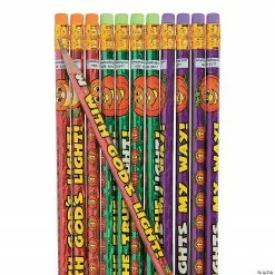 Christian Pumpkin Prism Pencils - 24 Pc.