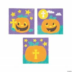 Christian Pumpkin Sand Art Pictures - 12 Pc.