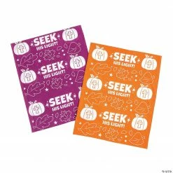 Christian Pumpkin Tube Face Masks - 12 Pc. -Halloween Costumes Trunk or Treat Shop christian pumpkin tube face masks 12 pc 13949753 a04