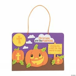 Christians Are Like Pumpkins Sign Craft Kit- Makes 12
