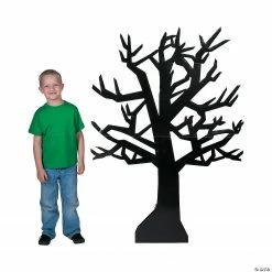 Classic Black Tree Stand-Up Halloween Decoration