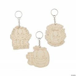 Color Your Own Christian Pumpkin Keychains - 12 Pc.