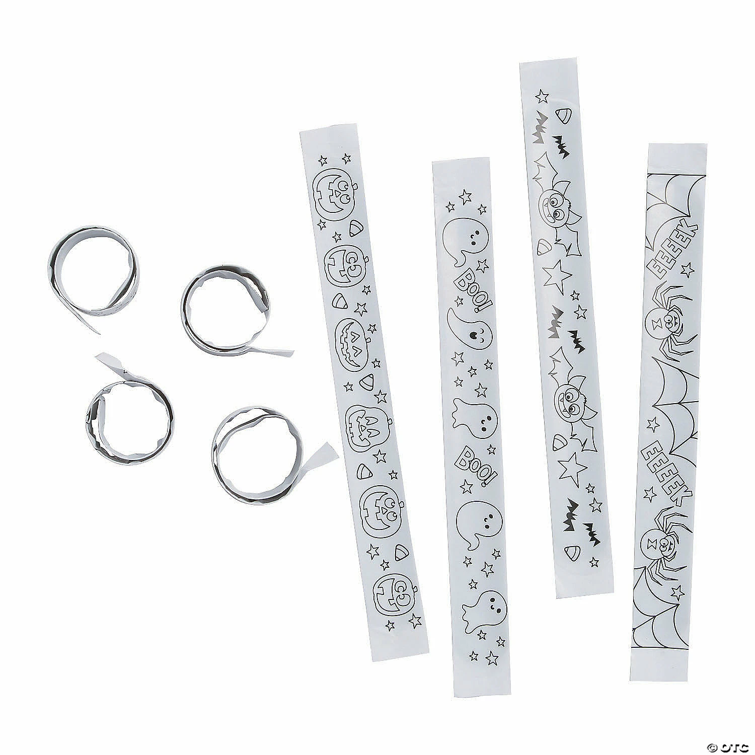 Color Your Own Halloween Slap Bracelets - 48 Pc. 2 Color Your Own Halloween Slap Bracelets - 48 Pc. - Image 2