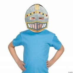 Color Your Own Knight Masks - 12 Pc. -Halloween Costumes Trunk or Treat Shop color your own knight masks 12 pc 13596823 a02