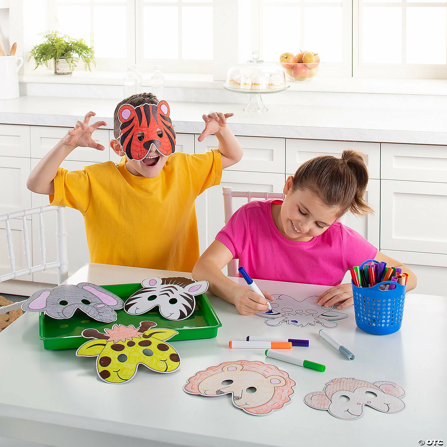 Color Your Own Zoo Animal Masks - 12 Pc. 3 Color Your Own Zoo Animal Masks - 12 Pc. - Image 3