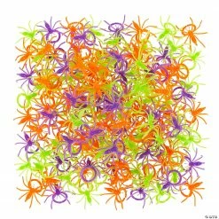 Colorful Halloween Spider Rings - 144 Pc.