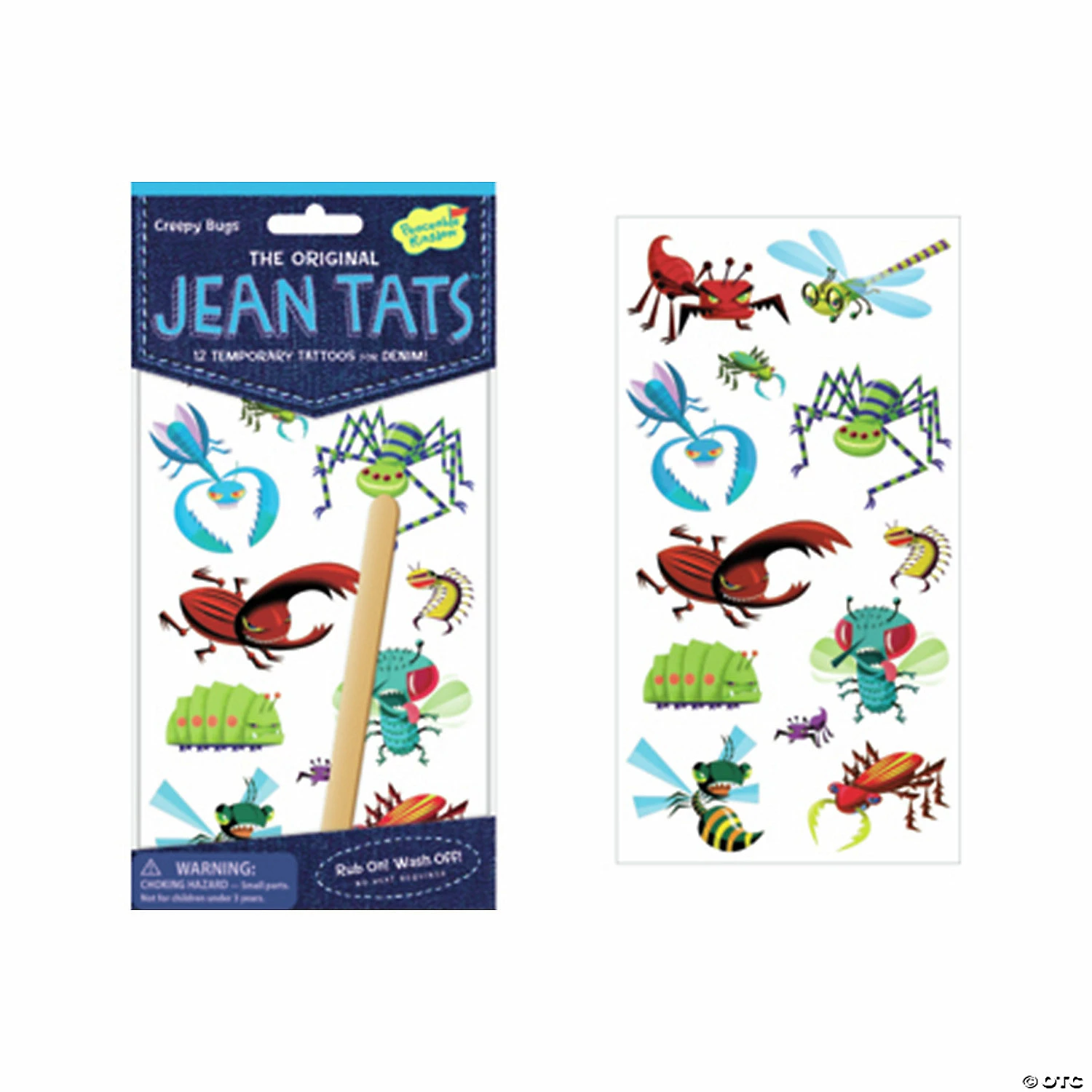 Creepy Bugs Jean Tats Pack 2 Creepy Bugs Jean Tats Pack - Image 2