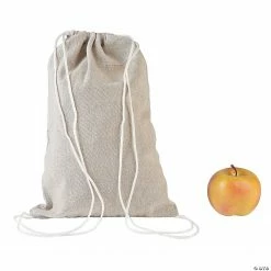 DIY Medium Canvas Drawstring Bags - 12 Pc.