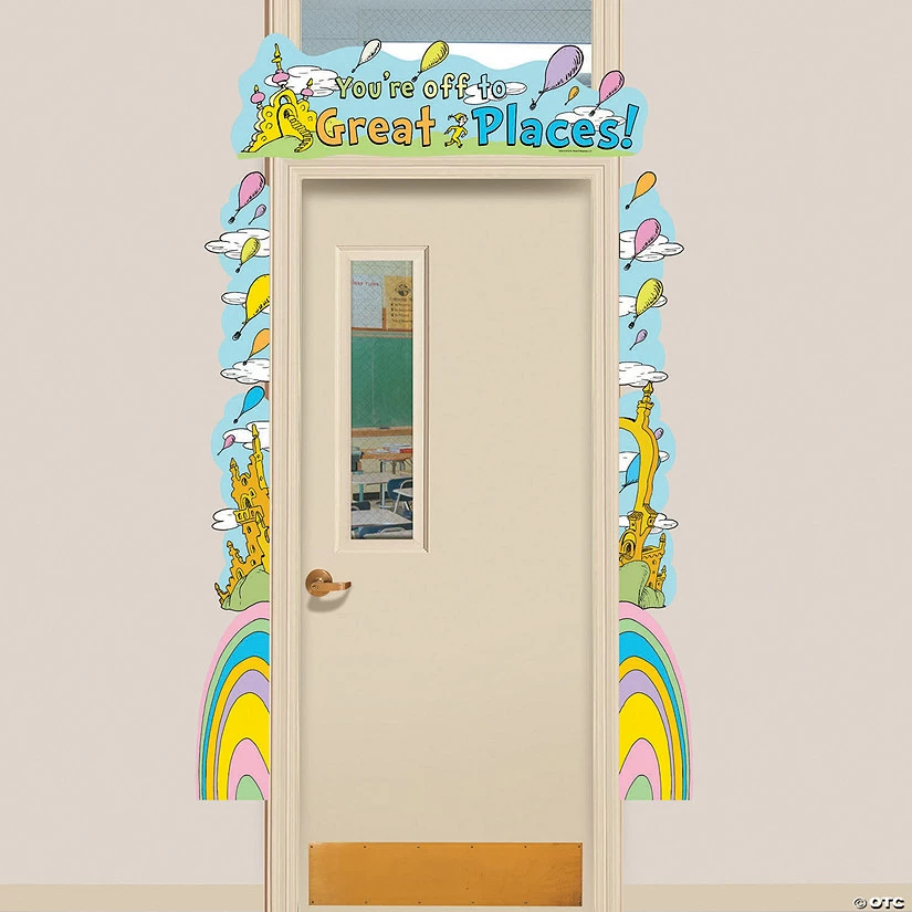 Dr. Seuss™ Oh, the Places You’ll Go Door Border Set - 8 Pc. 1 Dr. Seuss™ Oh, the Places You’ll Go Door Border Set - 8 Pc.