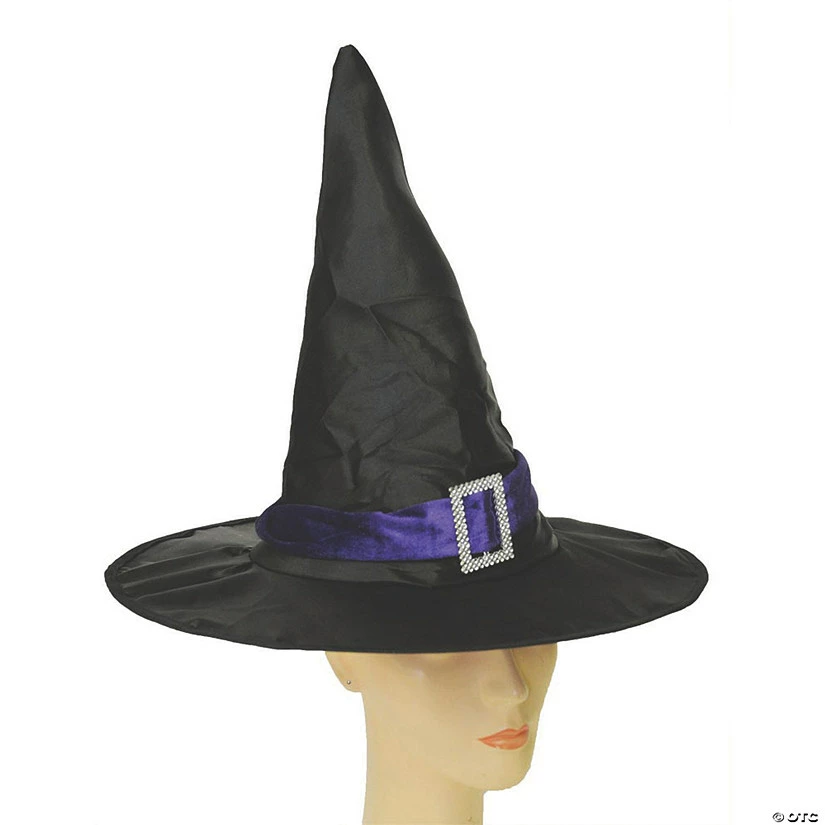 Elegant Black & Purple Witch Hat 1 Elegant Black & Purple Witch Hat