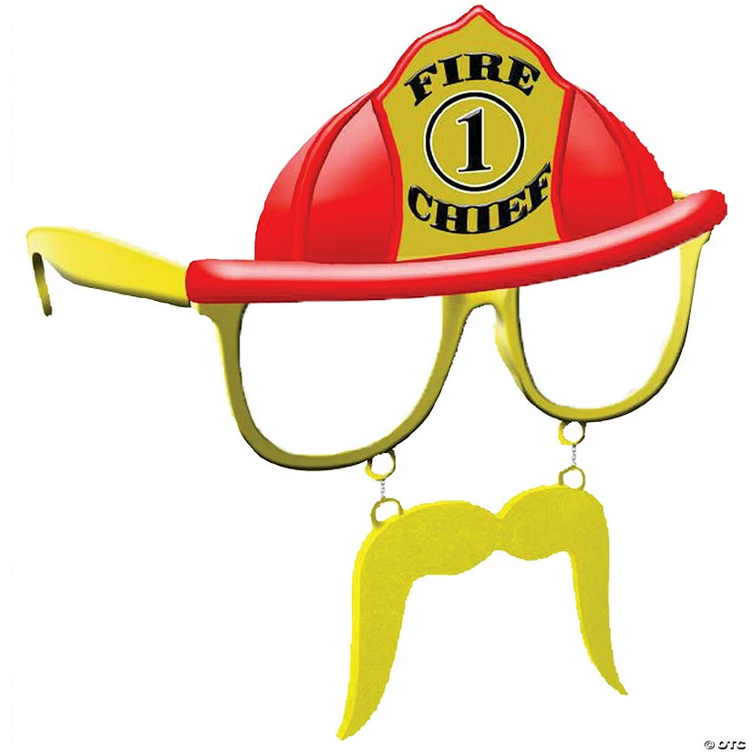 Fire Chief Sun-Staches® - 1 Pc. 1 Fire Chief Sun-Staches® - 1 Pc.