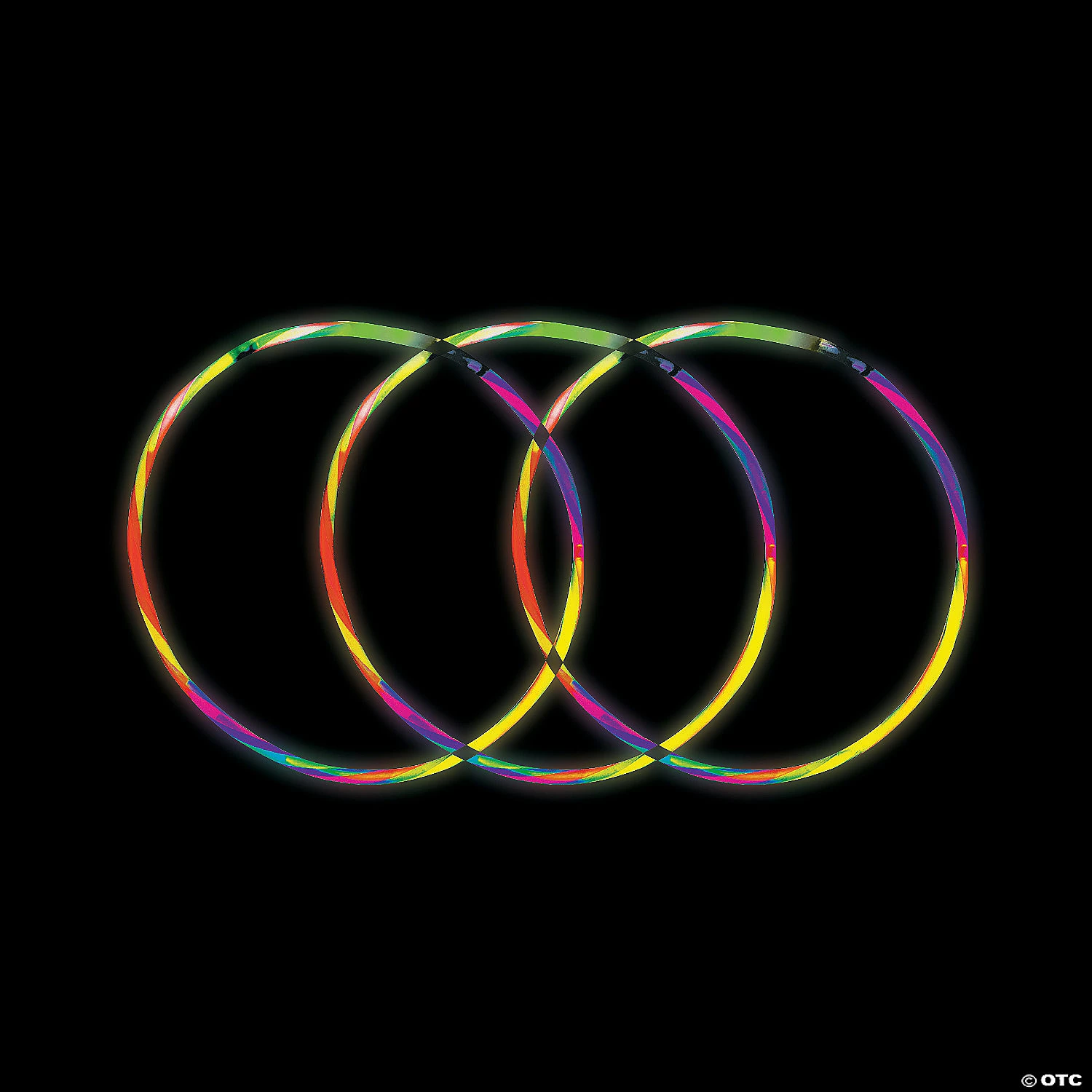 Five-Color Glow Swizzle Necklaces - 50 Pc. 1 Five-Color Glow Swizzle Necklaces - 50 Pc.