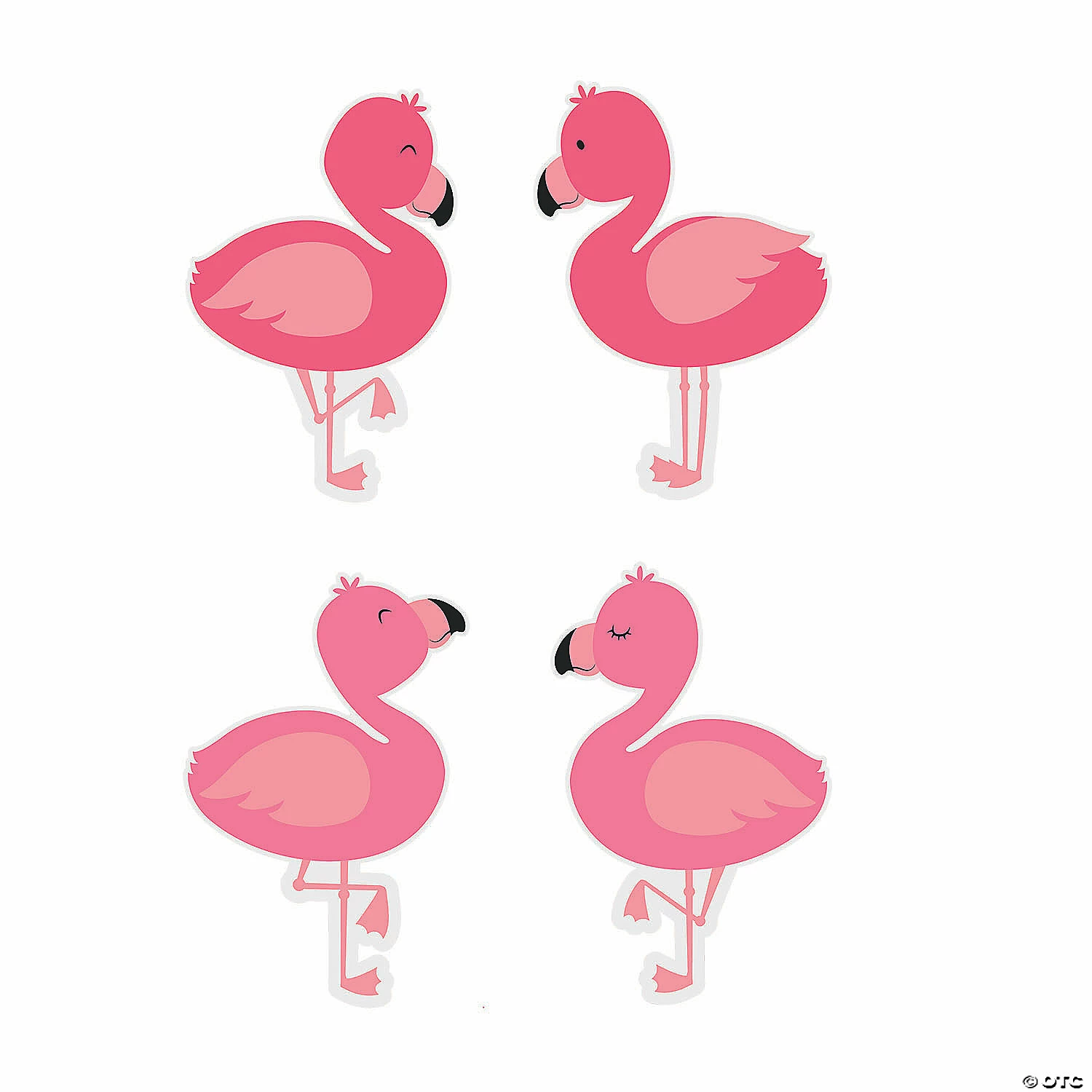 Flamingo Bulletin Board Cutouts - 48 Pc. 1 Flamingo Bulletin Board Cutouts - 48 Pc.