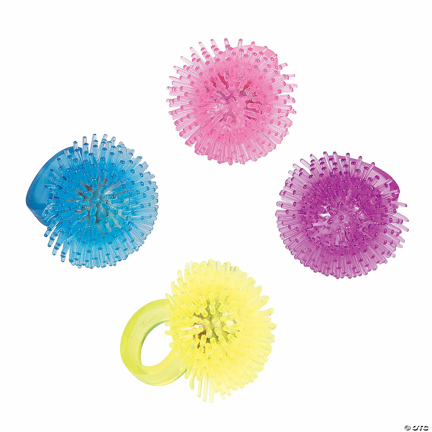 Flashing Spike Rings - 12 Pc. 2 Flashing Spike Rings - 12 Pc. - Image 2