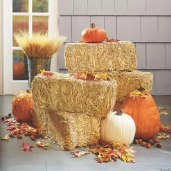 FloraCraft® Decorative Straw Hay Bale - 20" 5 FloraCraft® Decorative Straw Hay Bale - 20" -Halloween Costumes Trunk or Treat Shop floracraft sup sup decorative straw hay bale 2013937889 a02