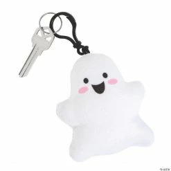 Ghost Plush Backpack Clip Keychains - 12 Pc.