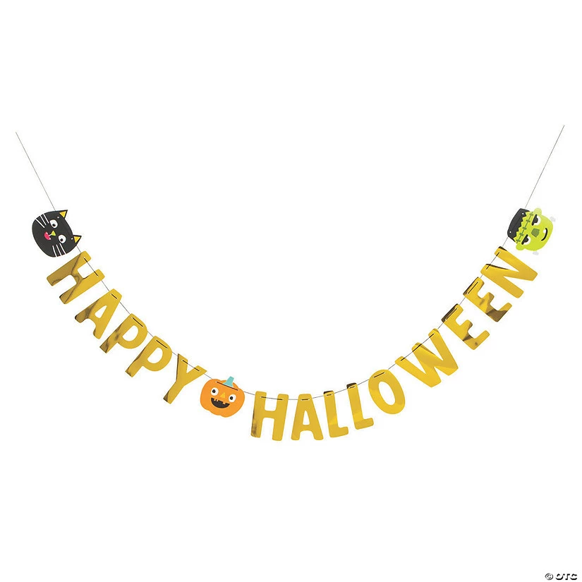 Ghoul Gang Banner Happy Halloween Decoration 1 Ghoul Gang Banner Happy Halloween Decoration