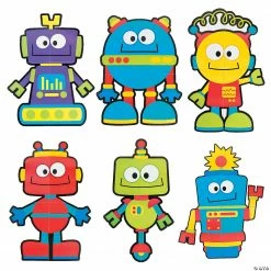 Giant Robot Cutouts - 6 Pc. -Halloween Costumes Trunk or Treat Shop giant robot cutouts 6 pc 13733822 a02
