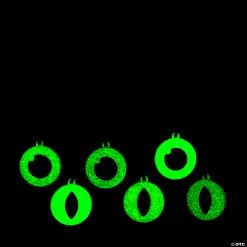 Glow-in-the-Dark Halloween Eyeball Necklaces - 12 Pc.