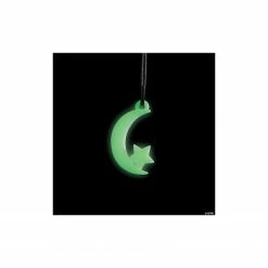 Glow-in-the-Dark Moon & Star Necklaces - 48 Pc.
